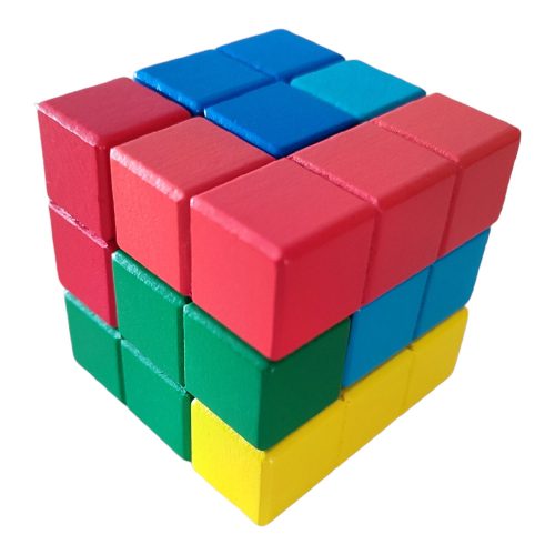 3D Tetris Fa kocka szines