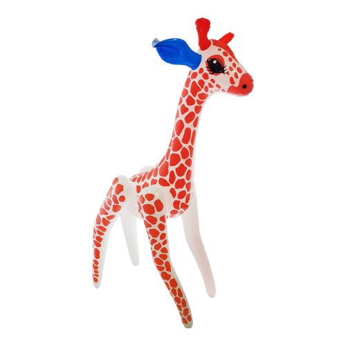 Óriás Felfújható zsiráf vízi játék csörgővel 110 cm