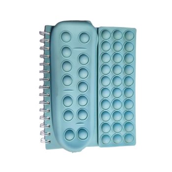   Pop it tolltartó és A5-ös napló, spirálos jegyzetfüzet-türkiz