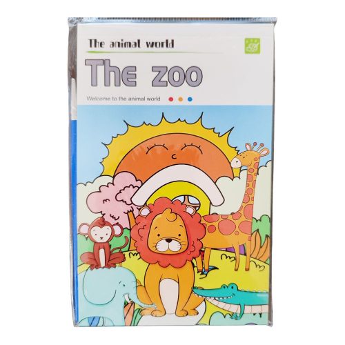 Gyerek kifestő könyv egyedi festéklappal és ecsettel - Állatkert