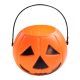 Halloween-i műanyag tök lámpás, kosár 8 x 10 cm