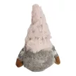 Karácsonyi skandináv manó rózsaszín sapkával és akasztóval 16 cm 
