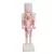 Karácsonyi Diótörő Figura, rózsaszín őr dobbal 25,5 cm