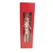 Karácsonyi Diótörő Figura, rózsaszín őr dobbal 25,5 cm