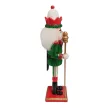 Karácsonyi Diótörő csillámos Figura bottal 18 cm