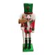 Karácsonyi Diótörő csillámos Figura baltával 18 cm