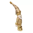 Karácsonyi Télapó figura arany színben 60 cm