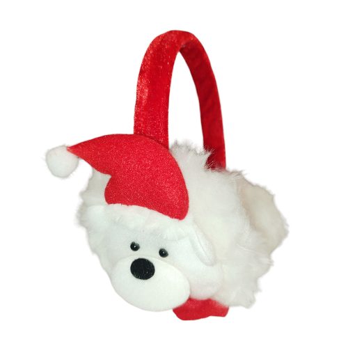 Karácsonyi jegesmacis fülmelegítő, fülvédő gyerekeknek