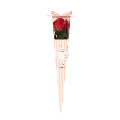 Szappan rózsaszál díszdobozban- Piros - Szerelmes ajándékok - Valentin napi ajándékok - Nőnapi ajándék
