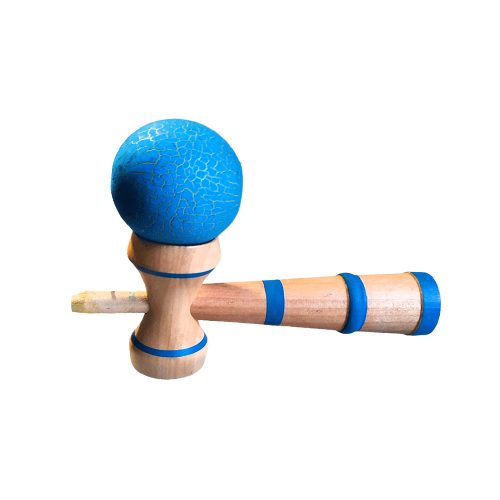 Kendama fa ügyességi játék kék