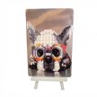 Gyémánt mozaik hímzés -Szemüveges bulldog 10x15 cm