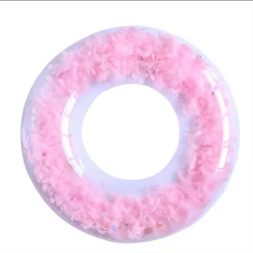 Felfújható Tollas úszógumi rózsaszín 80 cm