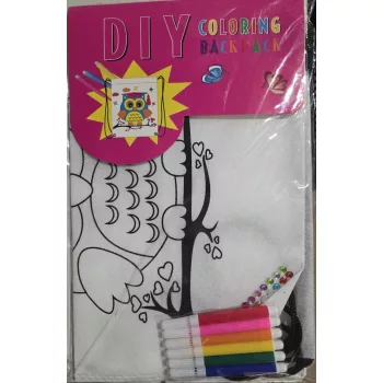 DIY Színezhető Tornazsák – Bagoly Mintával