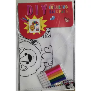 DIY Színezhető Tornazsák – Oroszlán Mintával