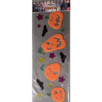 Halloween tök formájú gél matrica
