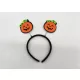 Halloween-i fejpánt tök mintával
