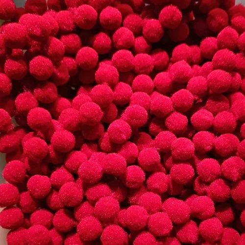 Pom-Pom Piros 1 cm-es 50db/csomag