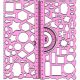 Rajzsablon alakzatokkal és formákkal 20,5 cm rózsaszín 2db-os
