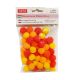 Pom-Pom Vegyes sárga 1,5 cm-es 50db/csomag