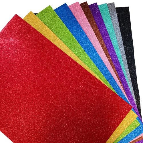 Csillámos Dekorgumi 10-szín 60x40-es 2mm 10db