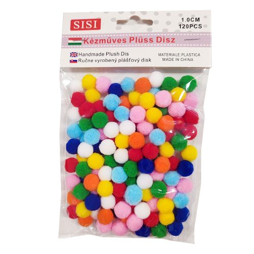 Pom-Pom Színes mix 1 cm-es 120db/csomag