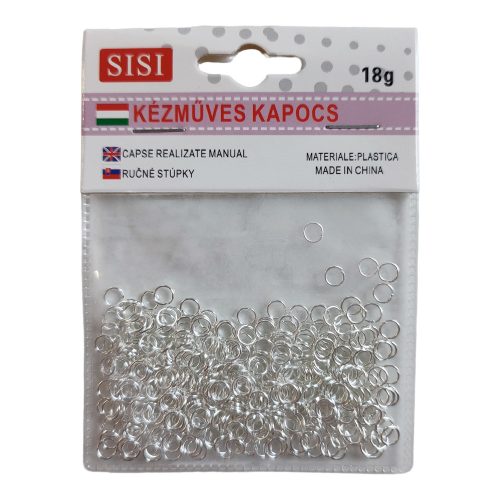 Összekötő karika Ø 5 mm, 18g Platina