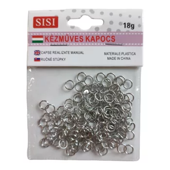 Összekötő karika Ø 6 mm, 20 g Ezüst