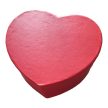  Szív alakú ajándékdoboz, ékszertartó doboz 11 x 5,5 cm - Piros