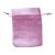 Ékszertartó zsinóros szövet zsák 9x12 cm rózsaszín