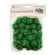 Pom-Pom csillogó zöld 2 cm-es 30 db/csomag