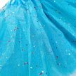 Tüll szoknya Tütü világoskék, színes glitterrel ~30 cm