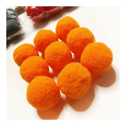 Pom-Pom Narancssárga 3 cm-es 9db/csomag