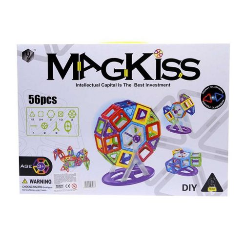 MagKiss 56 darabos mágneses építőjáték