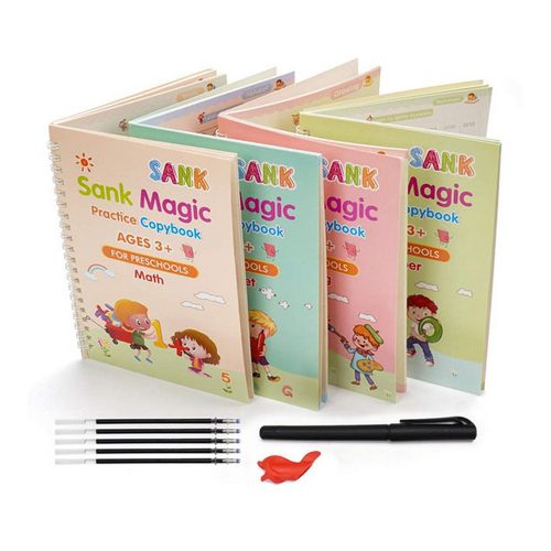 Sank Magic mágikus gyakorlófüzet, feladatfüzet varázstollal történő íráshoz és rajzoláshoz 4db