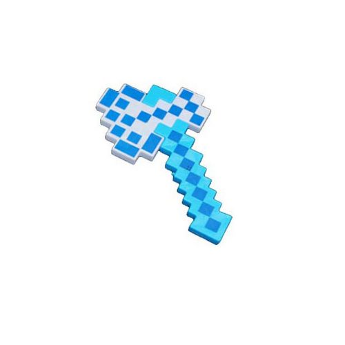 Minecraft világítós, zenélő Fejsze Kék