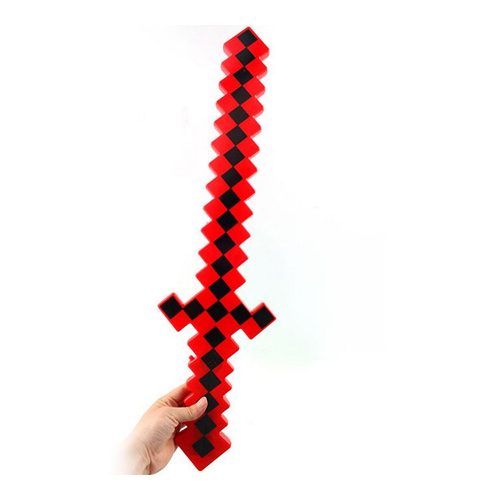 Minecraft piros világítós kard 62cm