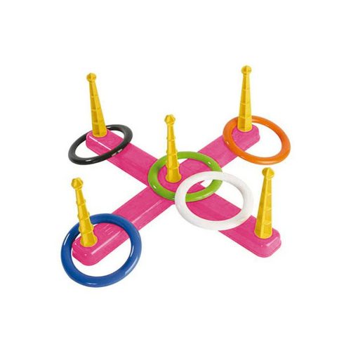 Karikadobáló játék rózsaszín, műanyag D-Toys