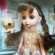 Mulisha doll, Emily baba csillogó ruhában, kutyussal