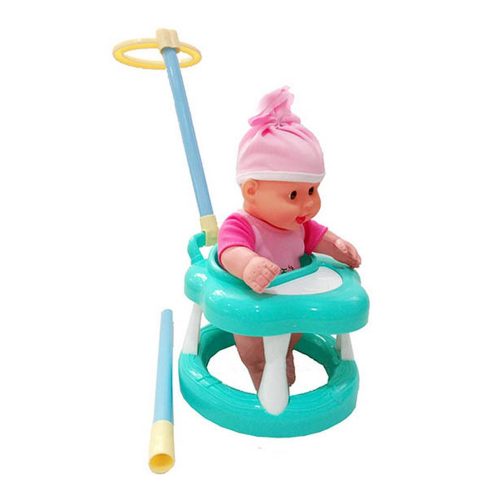 Játékbaba bébikomppal türkiz