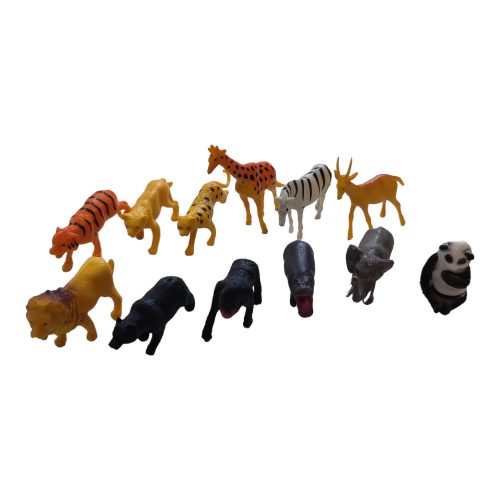 Műanyag Állatfigurák 6 db-os Készlet- Safari Állatok