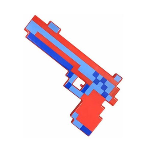 Minecraft piros világítós játék pisztoly 25,5 cm