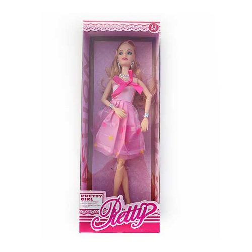 Betty barbie baba rózsaszín ruhában