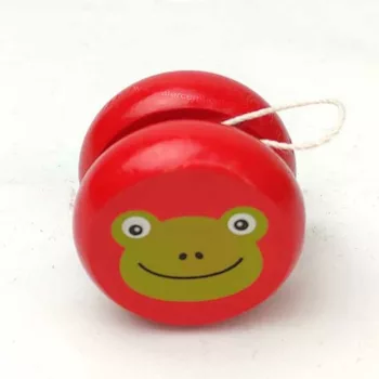 Mintás Jojó játék- piros béka