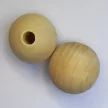 Fúrt fa golyó natúr 25mm/10db/csomag