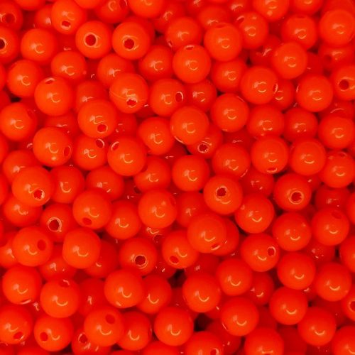Gyöngy Neon Narancs (5mm, Műanyag) 20g/csomag