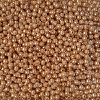   Dekor Gyöngy metál fényű bronz (8mm, Műanyag) 20g/csomag