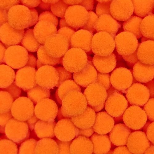 Pom-Pom Narancssárga 1 cm-es 50db/csomag