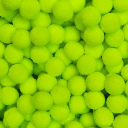 Pom-Pom Neon zöld 1 cm-es 50db/csomag