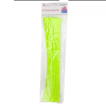Zsenília drót NEON ZÖLD 300mmx6mm 24db/csomag