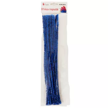   Zsenília drót CSILLÁMOS/ CSILLOGÓ KÉK 300mmx6mm 20 db/csomag